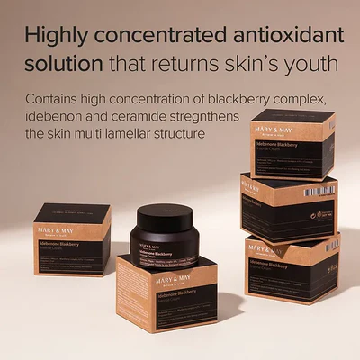 Mary&May Idebenone Blackberry Intense Cream Ενυδατική Κρέμα, 70 g - Image 5